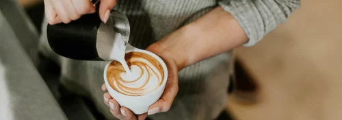 Der Kaffee früh am Morgen. <br>Muss motivieren.